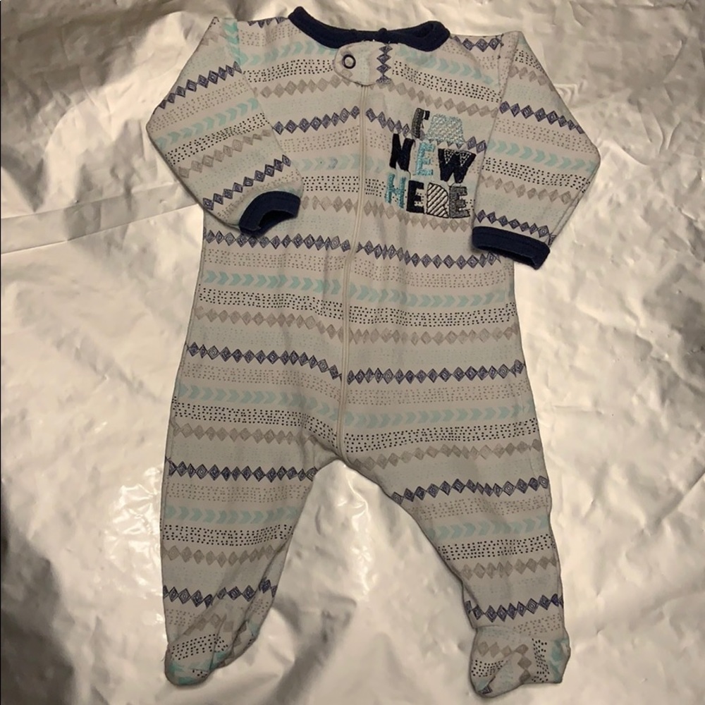 0-3 Month Footie Pajamas